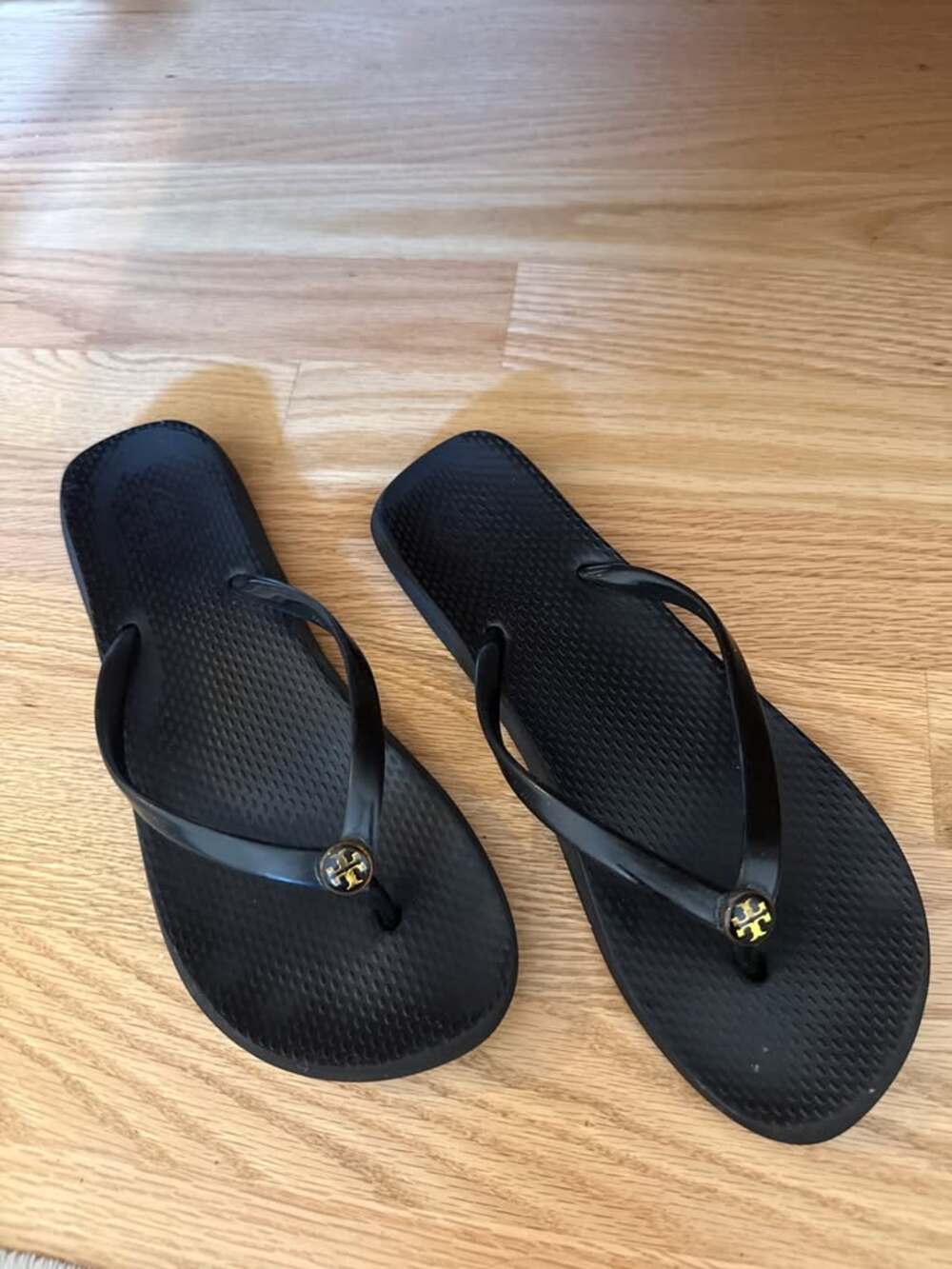 Tory Burch Black Flip Flops - Size 7